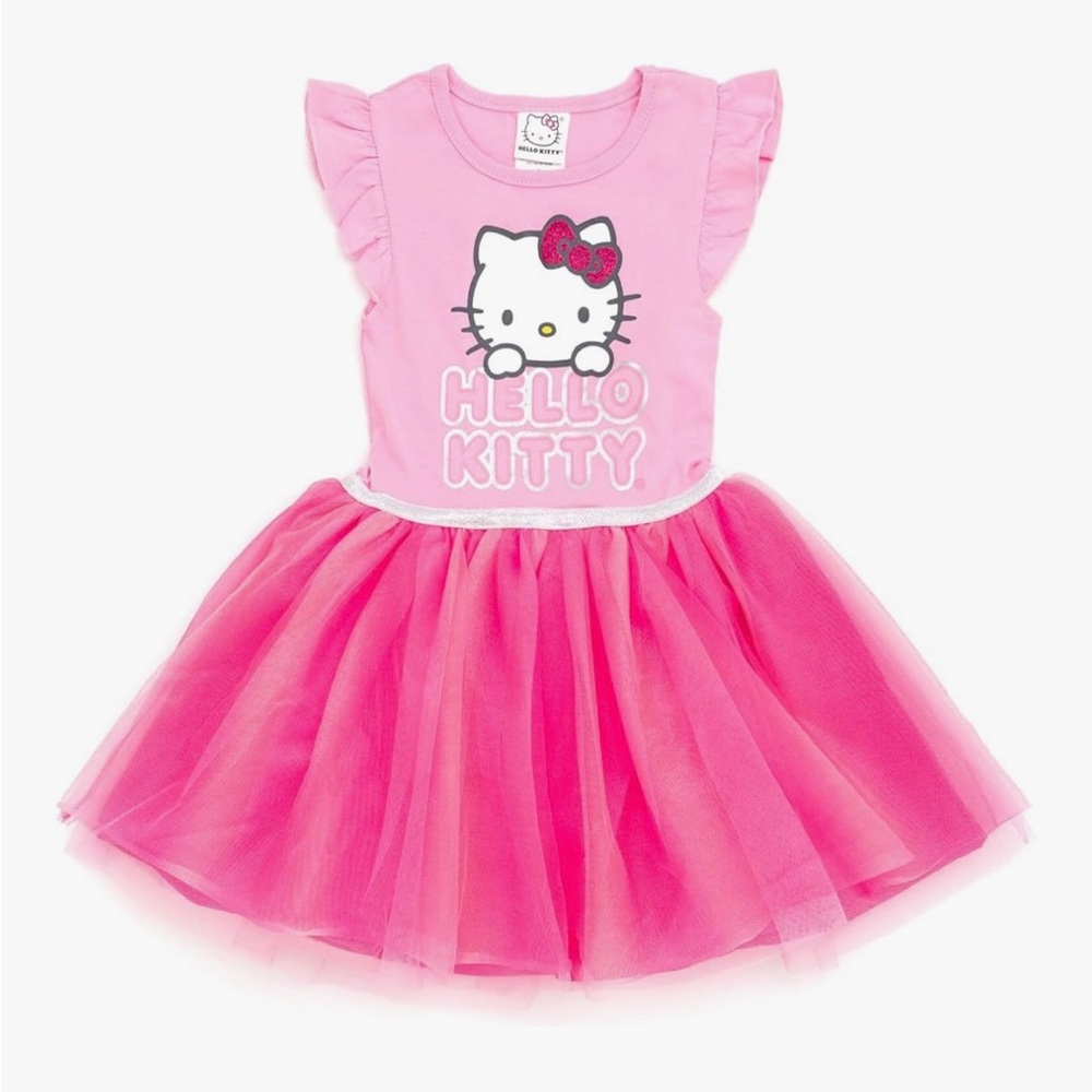 Hello Kitty Pink Casual Dress for Kids
